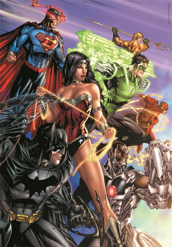 Clementoni 1000 stk CB Collection DC Comics af høj kvalitet