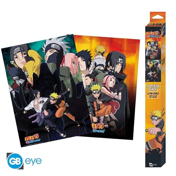 Abysse NARUTO SHIPPUDEN - Sett 2 plakater - Ninjas (52x38)