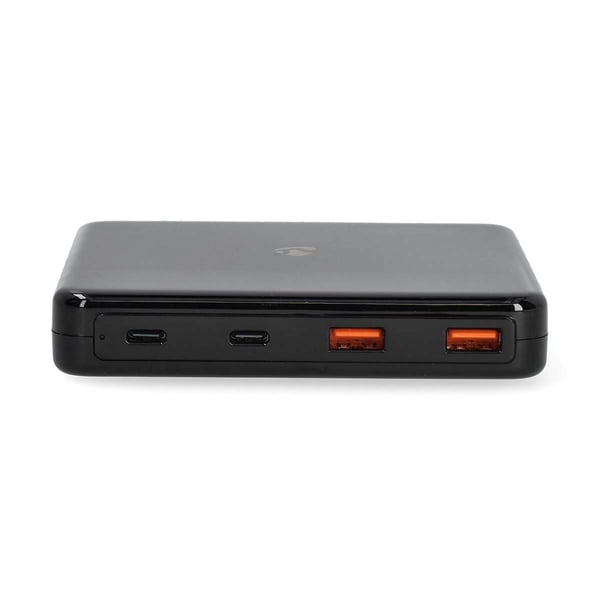 Nedis Bordlader | GaN | 1.5 / 2.0 / 2.5 / 3.0 / 3.25 A A | Antall utganger: 4 | USB-A / USB-C™ | Euro | 1.50 m | Automatisk Spenning Utvalg