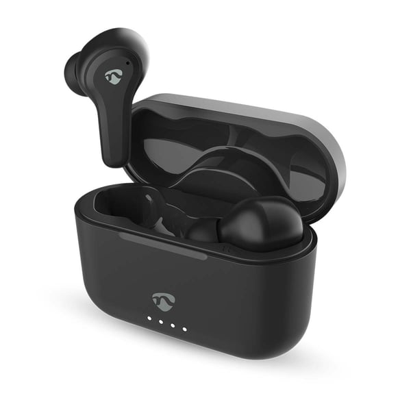 Nedis Fullt Trådløse hodetelefoner | Hybrid (ENC + ANC) | Bluetooth® | Batteri 1 driftstid standard bruk: 2160 min | Touch kontroll | Ladeboks | Trådl
