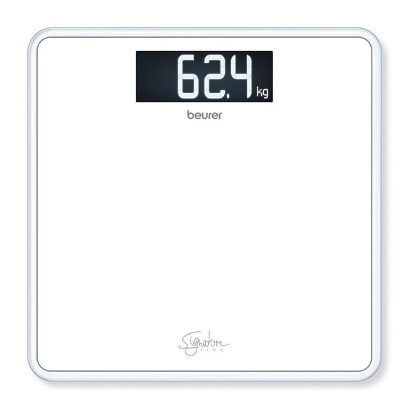 Beurer GS 400 baderomsvekt glass (hvit) - 5 års garanti