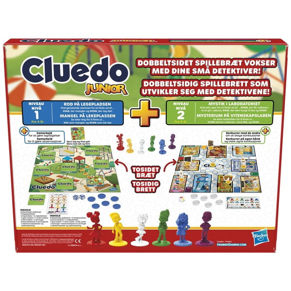 Hasbro Cluedo Junior 2 spill i 1 (DK/NO)