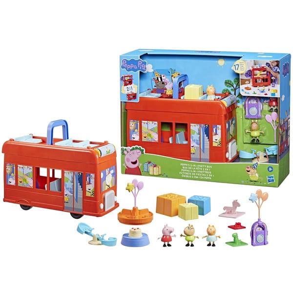 Peppa Pig Peppas 2 i 1 Party Bus