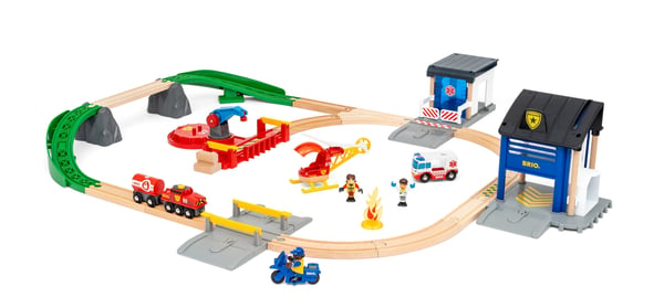 BRIO Redningsholdets togsæt - (36025)