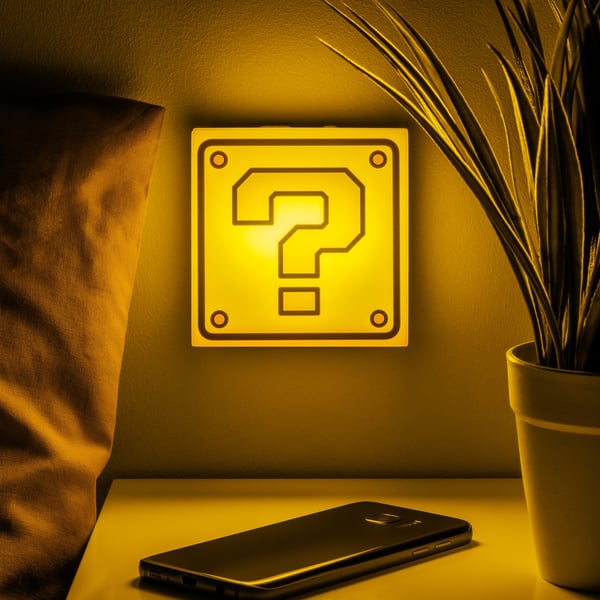 Paladone Super Mario - Question Block nattlys