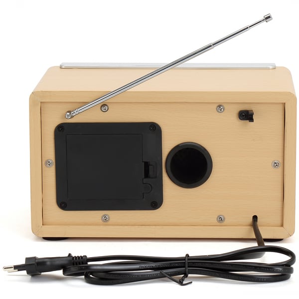 Denver AM/FM analog radio Lyst treverk