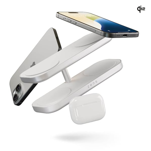Zens Trådløs Lader Quattro Pro 4 Qi2 Hvit