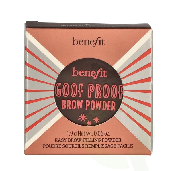 Benefit Goof Proof brynpudder 1,9 g 5 varm svartbrun