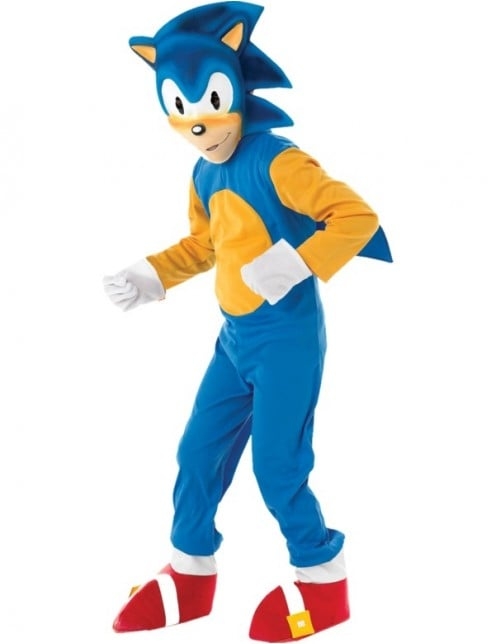 Rubies Klassinen puku - Sonic (104 cm)
