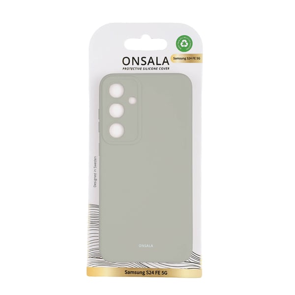 Onsala Mobildeksel med Silikonfølelse Concrete - Samsung S24 FE 5G