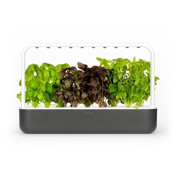 Click & Grow  - Smart Garden 9 Startsett (Farge: Mørk grå) (SG9S8UNI)