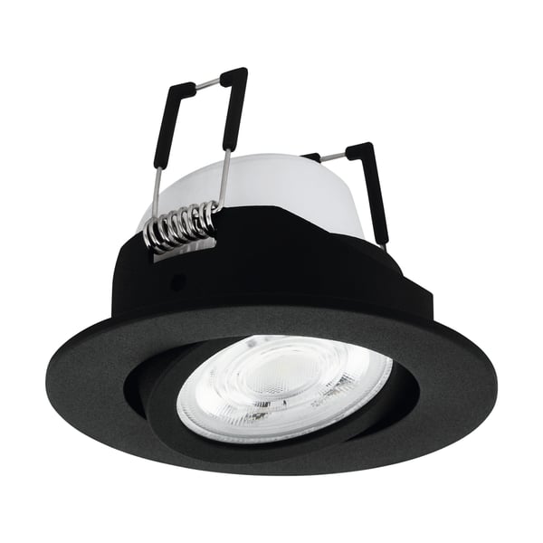 Eglo Saliceto-Z innfelt lys svart Ø8,8 - RGB + TW - Zigbee, Bluetooth
