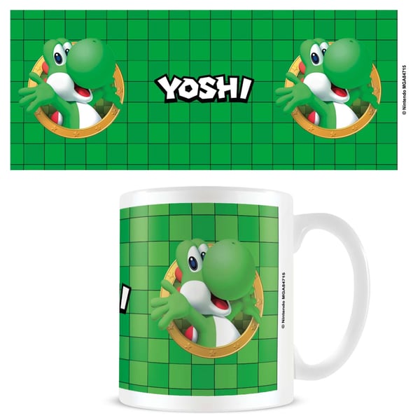 Pyramid International Super Mario-krus (Yoshi 3D Port) - Hvit