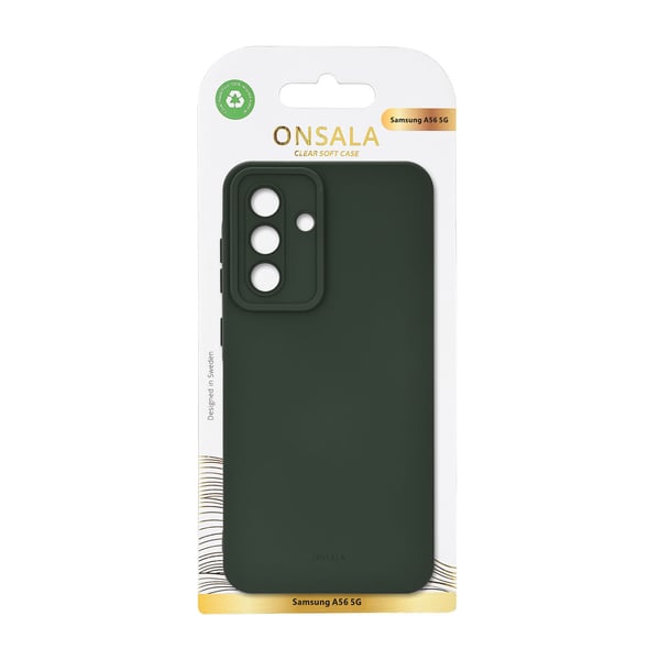 Onsala Mobildeksel Samsung A36/A56 5G Bakside med Silikonfølelse Resirkulert Olivengrønn