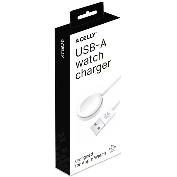 Celly Trådlös Apple Watch-laddare USB-A