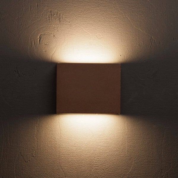 Llitt Per II LED-veggarmatur IP54 3000K 6W 430lm Corten