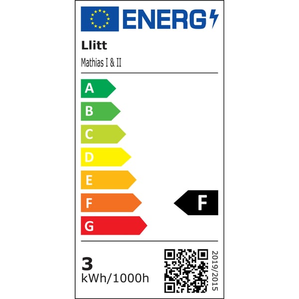 Llitt Mathias II Vegg-LED IP65 3000K 6W 520lm Antracitt