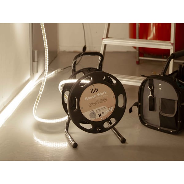 Llitt Bosse Work Wheel Ledstrip arbeidslys 25m IP65 4000K 200W 20000lm
