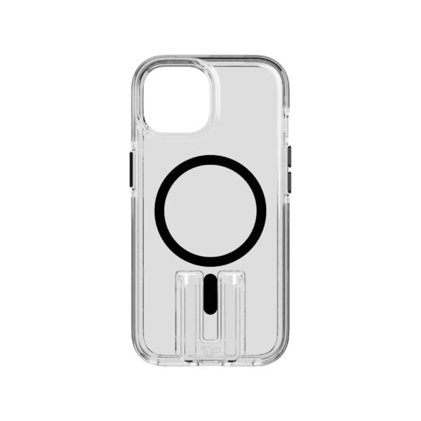 Tech21 Evo Kick MagSafe iPhone 15/14/13 Kirkas musta