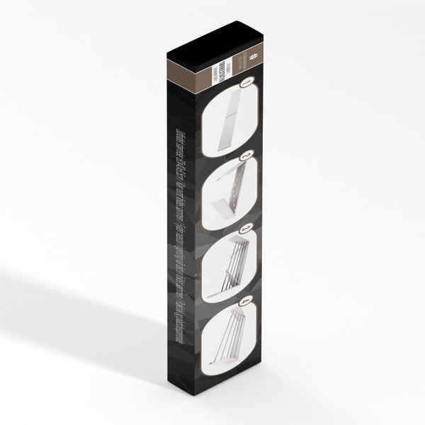 Scandinavian Collection Taitettava seinään kiinnitettävä kuivausteline - 80 x 40 x 9,5 cm