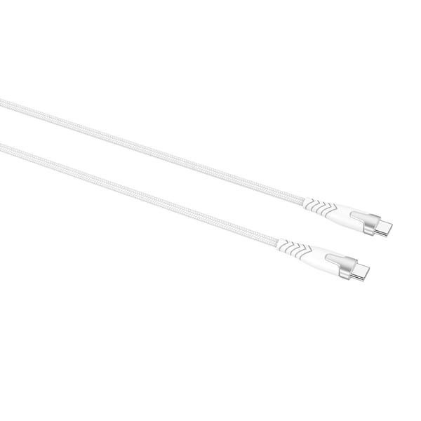 Gear Kevlar-kabel Pro Usb-C 2.0 Med Metallhus Hvit 1,5m