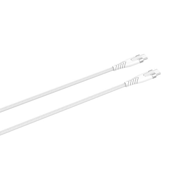 Gear Kevlar-kabel Pro Usb-C 2.0 Med Metallhus Hvit 1,5m