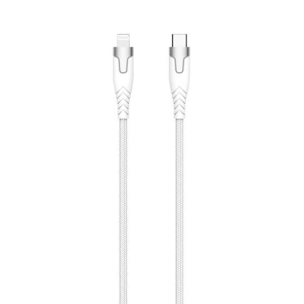 Gear Kevlar Kabel Pro Usb-C Til Lightning Metallhus Hvit 1,5m