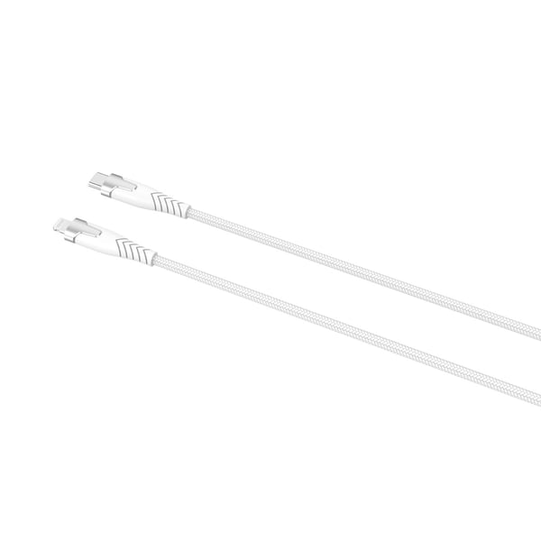 Gear Kevlar Kabel Pro Usb-C Til Lightning Metallhus Hvit 1,5m