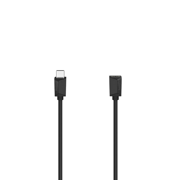 Hama USB-C jatkokaapeli Musta 0.5m