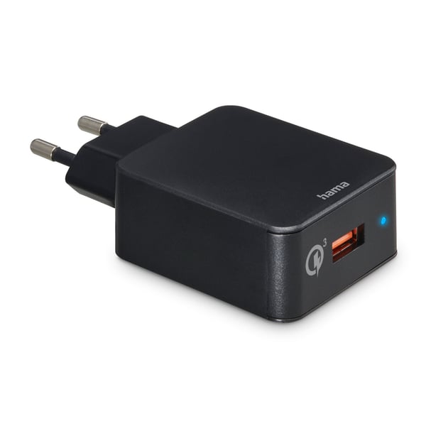 Hama Fast Charger 1x USB-A Qualcomm 19.5w Sort