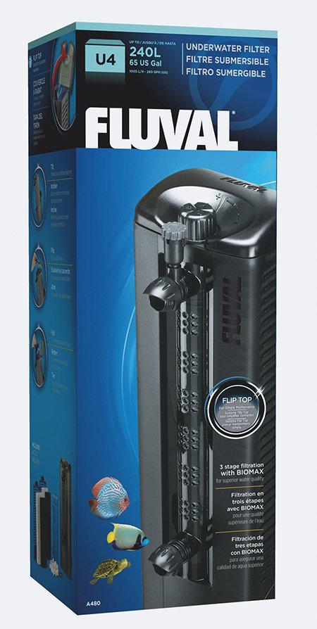 Fluval Indvendigt filter U4 1000L/H til akvarier <240L - (126.2480)
