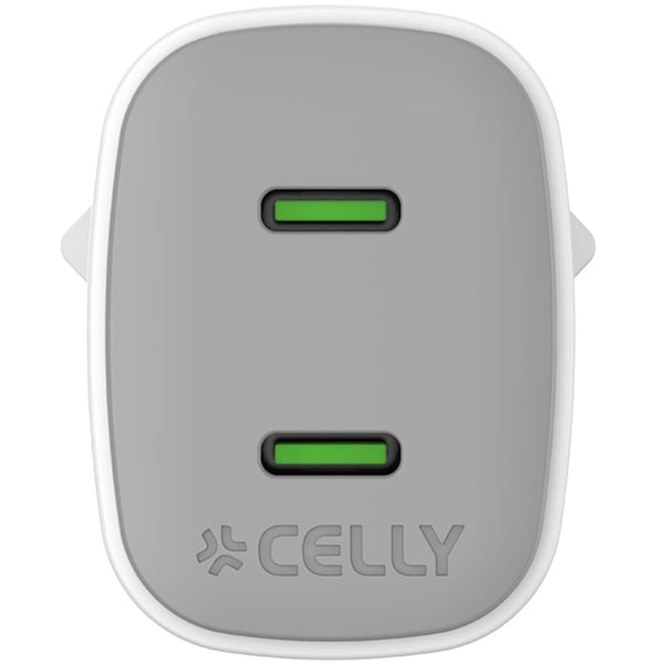 Celly USB-laddare GaN 2 x USB-C PD 45W