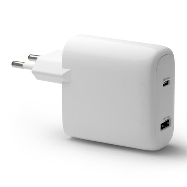 dbramante1928 Re-charge - Vegglader GaN - USB-C 65W+18W EU - Hvit