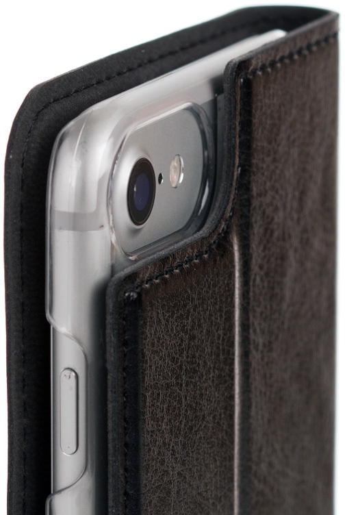 Wave BookCase suojakotelo, iPhone 7 / 8 / SE, musta