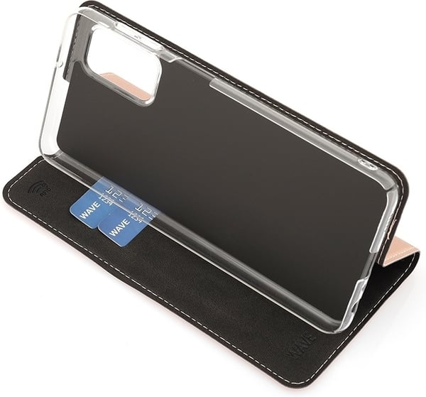Wave BookCase -suojakotelo, Samsung Galaxy A32 5G, ruusukulta