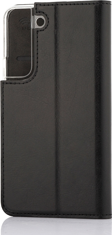 Wave BookCase -suojakotelo, Samsung Galaxy S22 5G, musta
