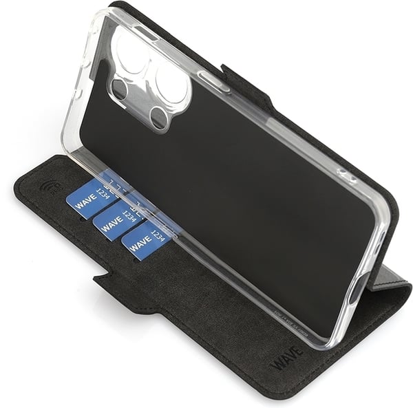 Wave BookCase -suojakotelo, OnePlus Nord 3 5G, musta