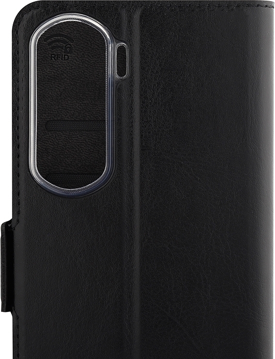 Wave BookCase -suojakotelo, Honor 90 Lite, musta