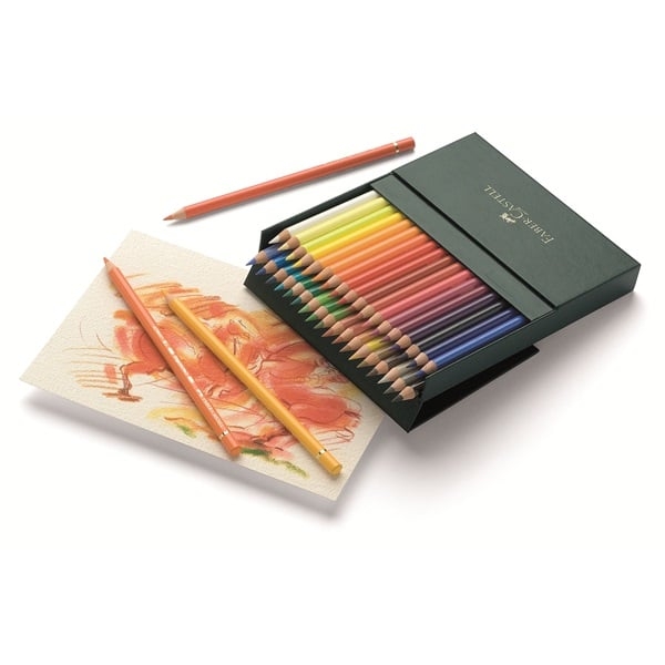 Faber-Castell Polychromos Colour Pencils - Studio-eske med 36 stk (110038)