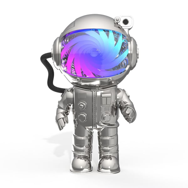 Mobility On Board Projektori Stellar Light Space Silver Astronautti