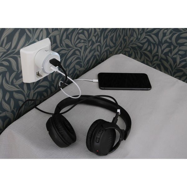 CAPiDi Sikkerhedstimer USB A+C 1-4 3,4A Hvid