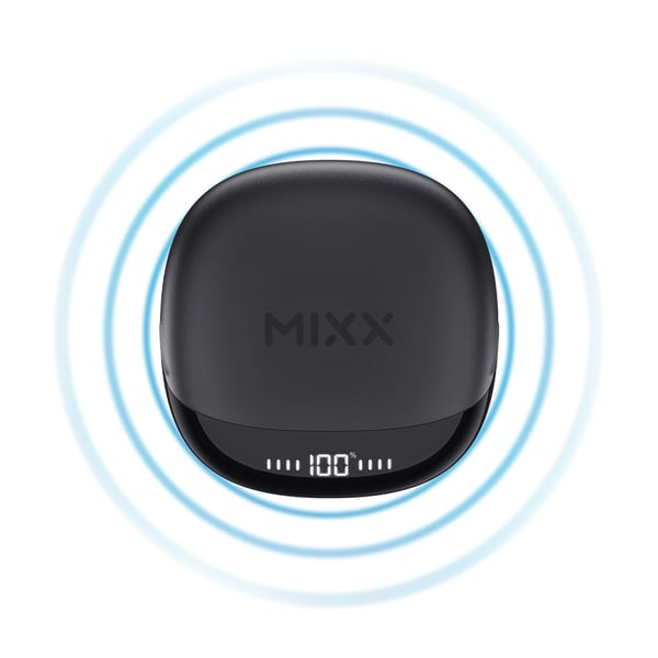 MIXX Hodetelefon Hybrid Charge 2 In-Ear Tws Qi Trådløs Svart
