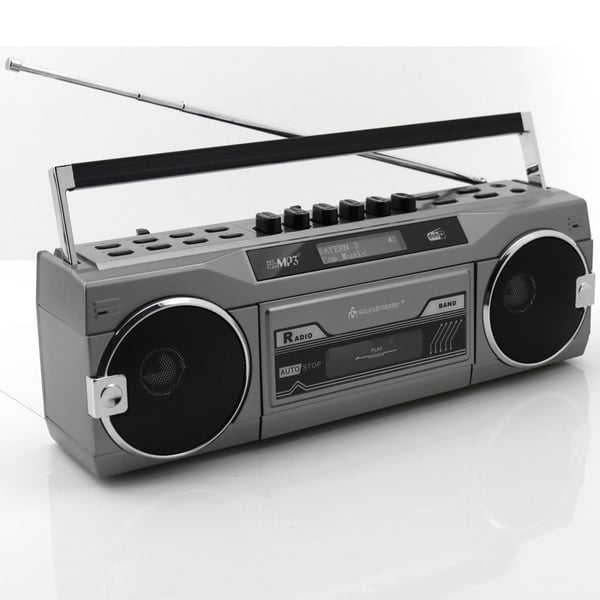 Soundmaster Kassettradio Stereo Bluetooth SRR80TI Sølv