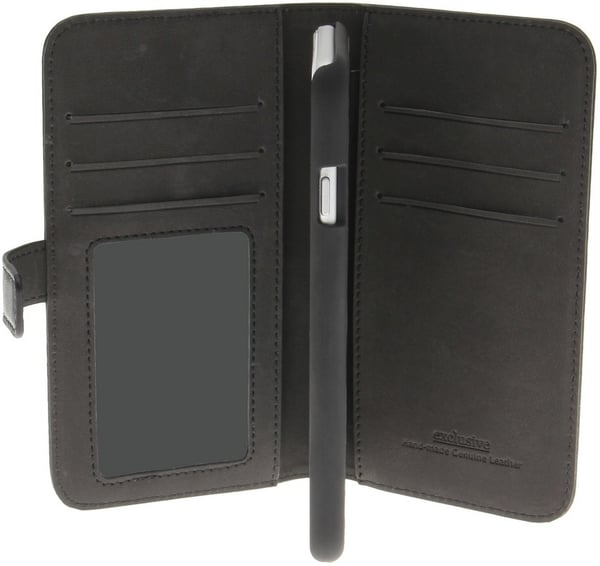 Insmat Flip Case Wallet Case til iPhone 6 / 6s / 7 / 8 / SE, sort