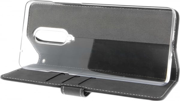 Insmat Exclusive Flip Case -lompakkokotelo, Oneplus 8, musta
