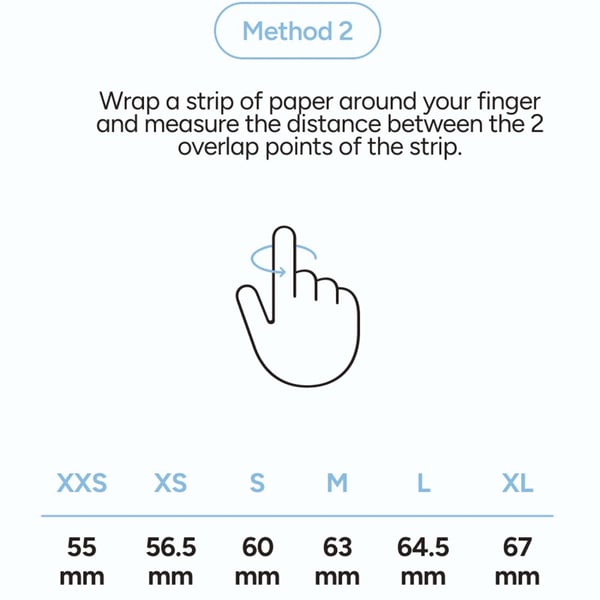 KSIX Smart Ring Saturn Svart - M
