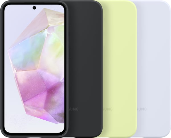 Samsung Galaxy A35 silikoneetui, lyseblå