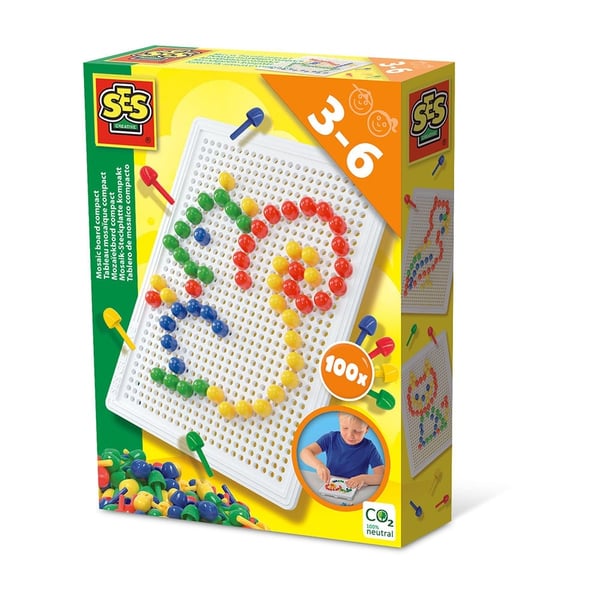 SES Creative Mosaik-tavle 100 stk - (S14046)