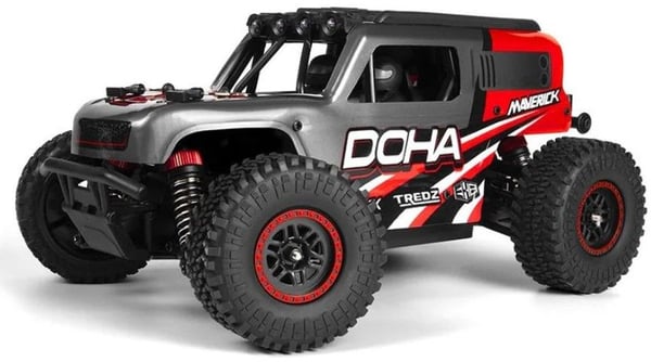 Maverick Doha 1/20 4WD elektrisk lastebil - rød (150701)