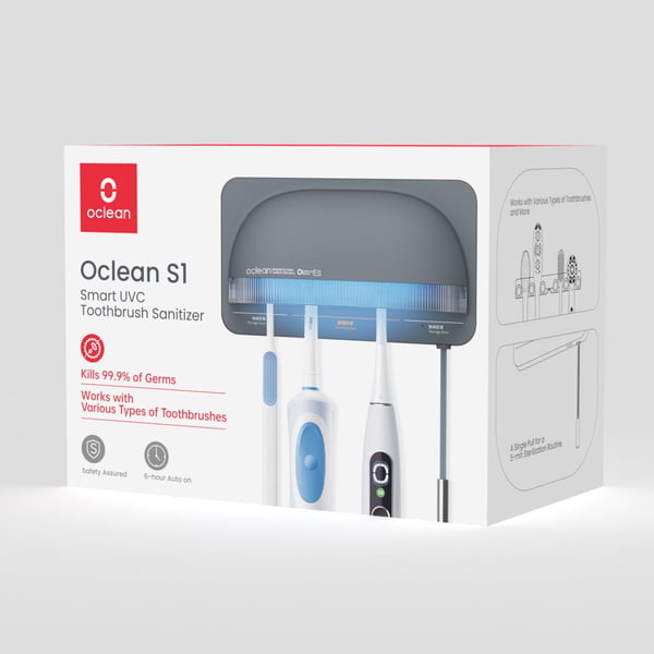 Oclean Tandbørste-sterilisator S1 UV-C Grå
